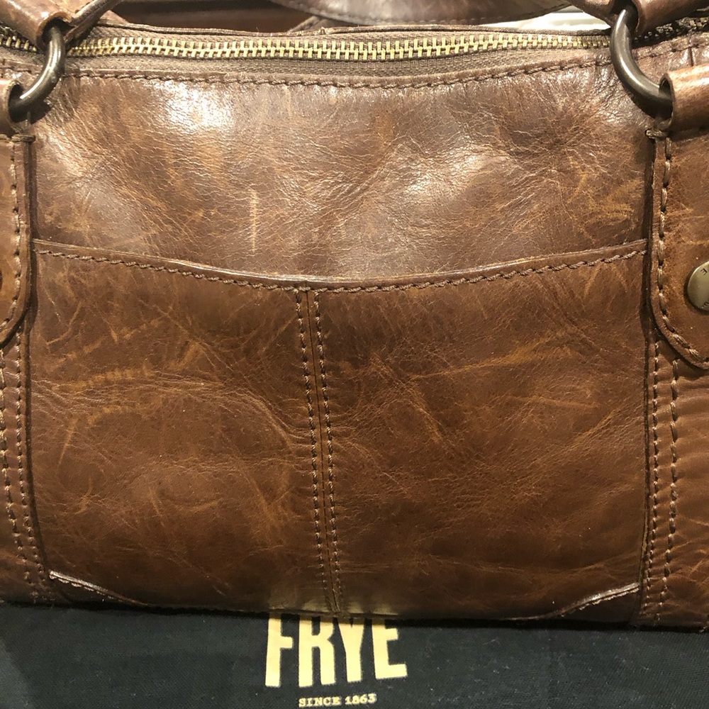 NWOT Frye Washed Leather Bag - Picture 2 of 10